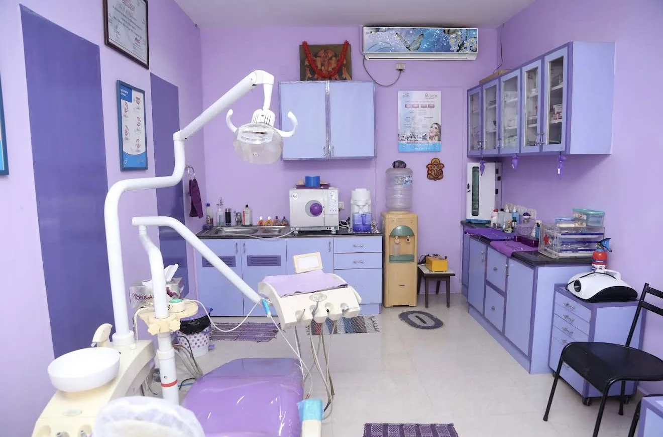 Dental treatment room and equipment at Sri Danvantari Dental Care